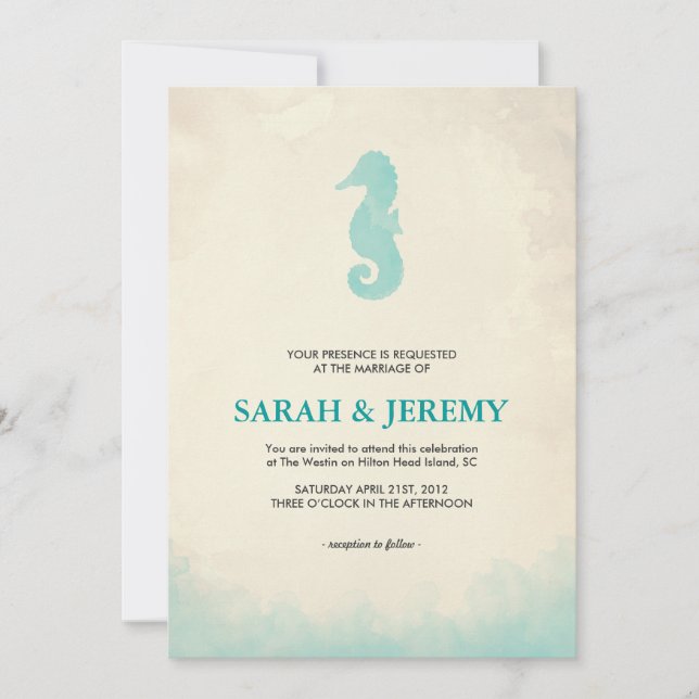 Unterhalb des Meeres Einladung (Vorderseite)