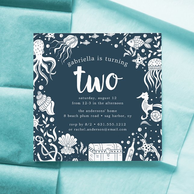 Unterhalb des Meeres | Einladung zur zweiten Gebur (Von Creator hochgeladen)