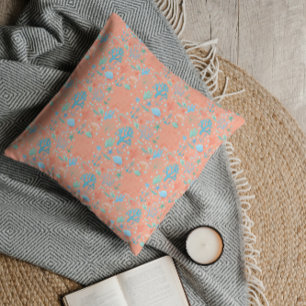 Unterhalb des Meeres Korallenrosa Kissen