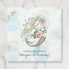 Unterhalb des Meeres | Mermaid Birthday Party Dank Geschenkanhänger