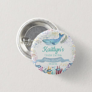 Unterhalb des Meeres   Ocean Themed Baby Dusche Button