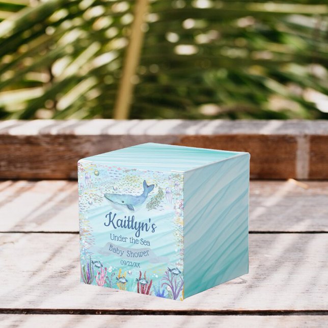 Unterhalb des Meeres | Ocean Themed Baby Dusche Geschenkschachtel (Von Creator hochgeladen)