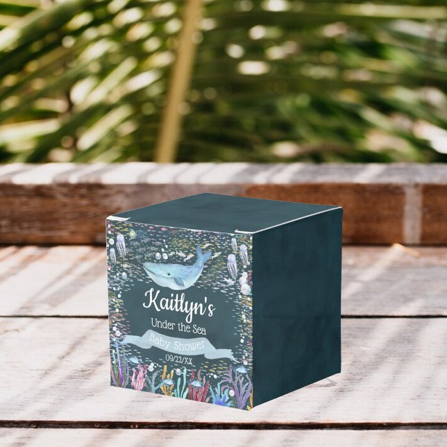 Unterhalb des Meeres | Ocean Themed Baby Dusche Geschenkschachtel (Von Creator hochgeladen)