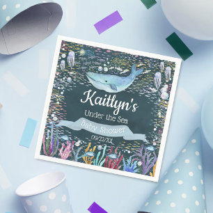 Unterhalb des Meeres   Ocean Themed Baby Dusche Serviette