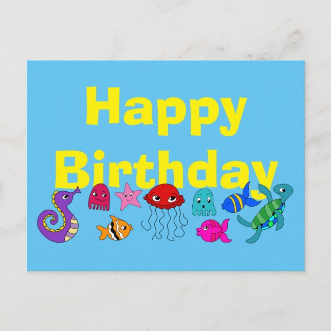 Unterhalb des Meeres Postkarte (Vorderseite)