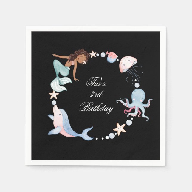 Unterhalb des Meeres Serviette (Vorderseite)