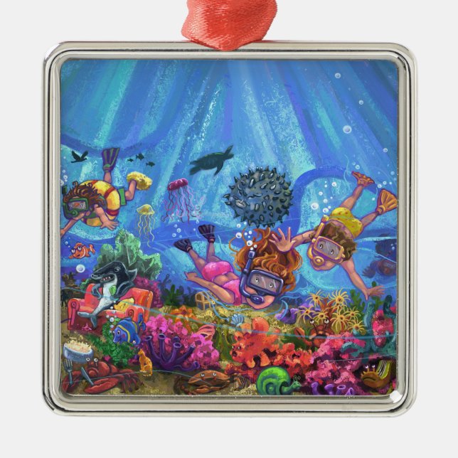 Unterhalb des Meeres Silbernes Ornament (Vorne)