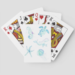Unterhalb des Meeres Spielkarten