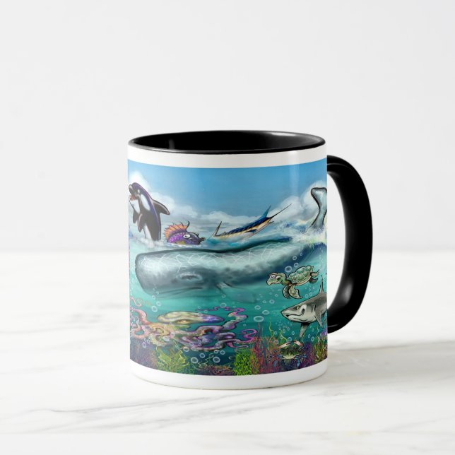 Unterhalb des Meeres Tasse (VorderseiteRechts)