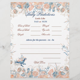 Unterhalb des Meeres Wasserfarben Babydusche Flyer