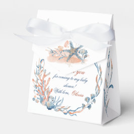 Unterhalb des Meeres Wasserfarben Babydusche Geschenkschachtel