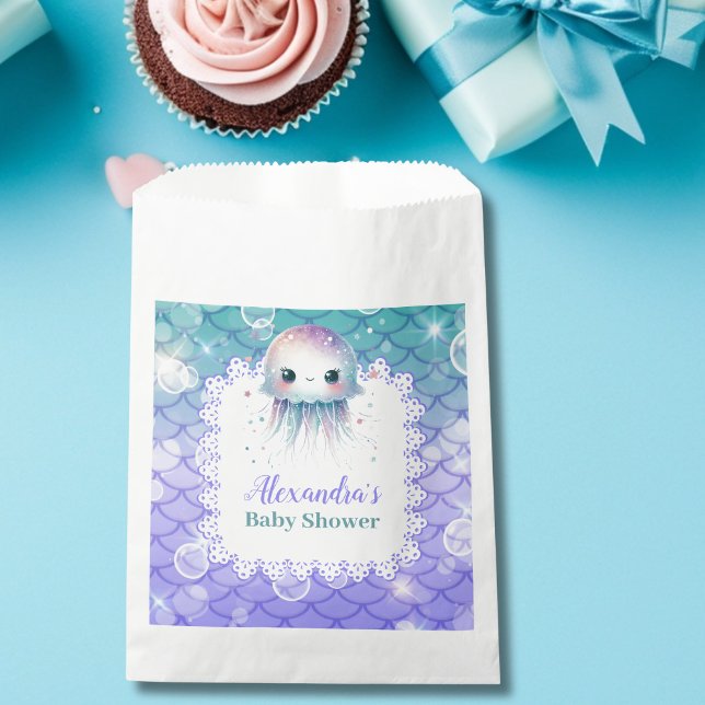 Unterhalb des Meeres Wasserfarben Babydusche Geschenktütchen (Von Creator hochgeladen)