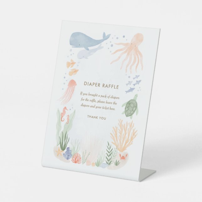 Unterhalb des Meerwasser-Babydusche Windelwanne Sockelschild (Vorderseite)