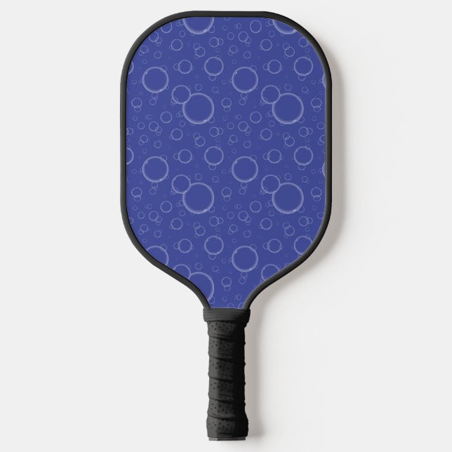 Unterhalb des Ozeans sprudeln Wasserblasen Pickleball Schläger (Vorderseite)