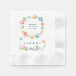 Unterhalb des Ozeans Wasserfarbene Babydusche Serviette