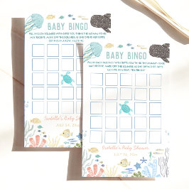 Unterhalb des Sea Baby Shower Baby Bingo