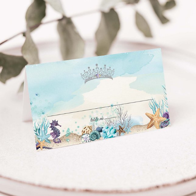 Unterhalb des Sea Beach Sweet 16 Quinceañera XV Platzkarte (Von Creator hochgeladen)