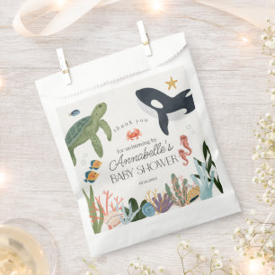 Unterhalb des Sea Ocean Baby Shower Lieblings Bag Geschenktütchen