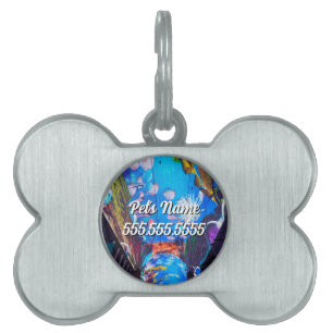 Unterhalb des Sea Pet ID-Tags Tiermarke