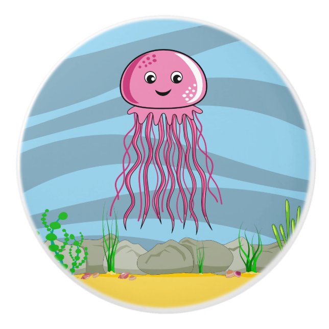 Unterhalb des Seegurfenknobs der Keramik Keramikknauf (Vorderseite)