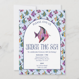 Unterhalb des tropischen Meeres Einladung