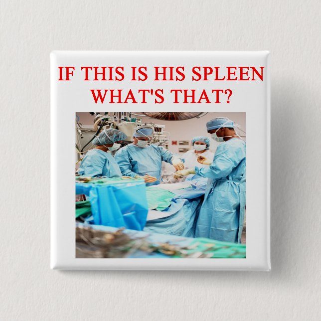 unterhaltender Doktorwitz Button (Vorderseite)