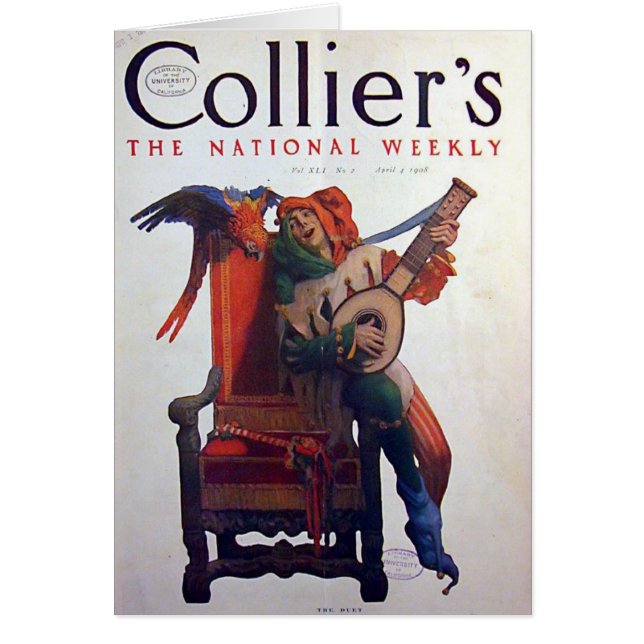 Unterhaltsame Karte des Spaßvogels (Vorne)