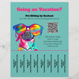 Unterhaltsamer Hundesitter-Hundeausführer-Geschäft Flyer