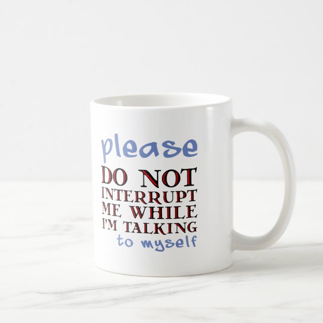 Unterhaltung mit mich lustige Tasse (Rechts)