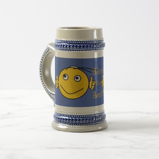 Unterhaltung Spaß Segen Sie diese Tasse! Bierglas (Vorderseite Links)