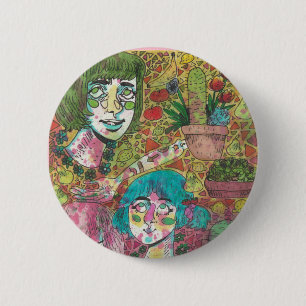 Unterhaltungs-Kopf-Button Button