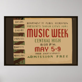 Unterhaltungsposter der Vergangenheit Poster