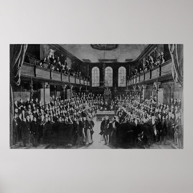 Unterhaus, 1833 poster (Vorne)