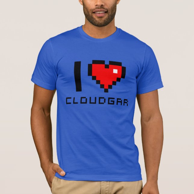 Unterhemd American Apparel I love CLOUDGAR (Vorderseite)
