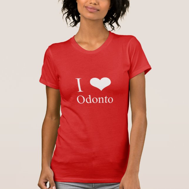 Unterhemd I LOVE ODONTO (Vorderseite)