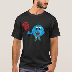 unterhemd Kugel der Welt spielt zu padel