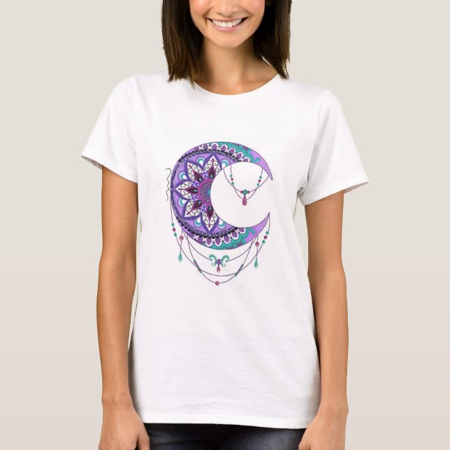 Unterhemd Mond Mandala (Vorderseite)