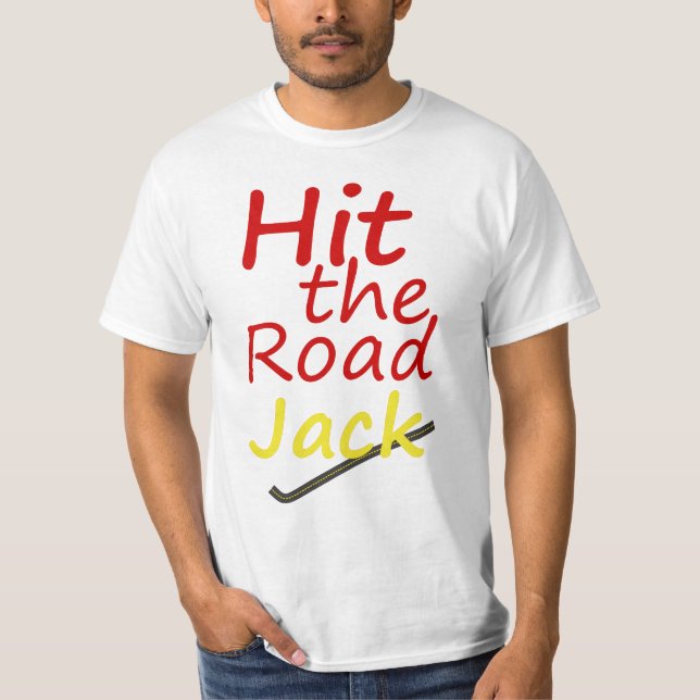Unterhemd Originart Hit The Road, Jack! (Vorderseite)