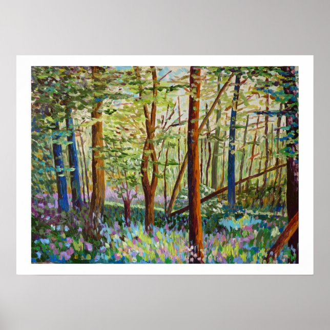 Unterholz im Frühling Poster (Vorne)