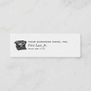 Unterholz-Schreibmaschinen-Verfasser Mini Visitenkarte