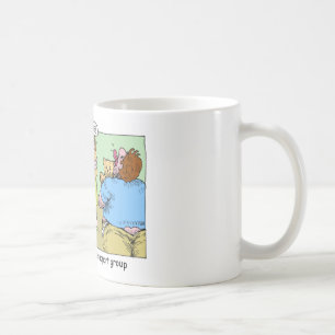 Unterhosen-Ziehen-Selbsthilfegruppe Cartoon-Gesche Tasse