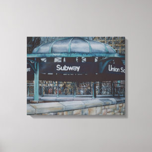 Unterirdische Blues Leinwanddruck