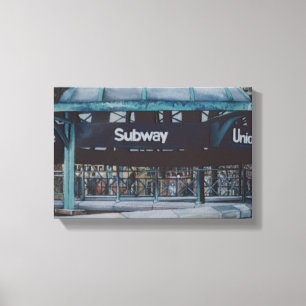 Unterirdische Blues Leinwanddruck