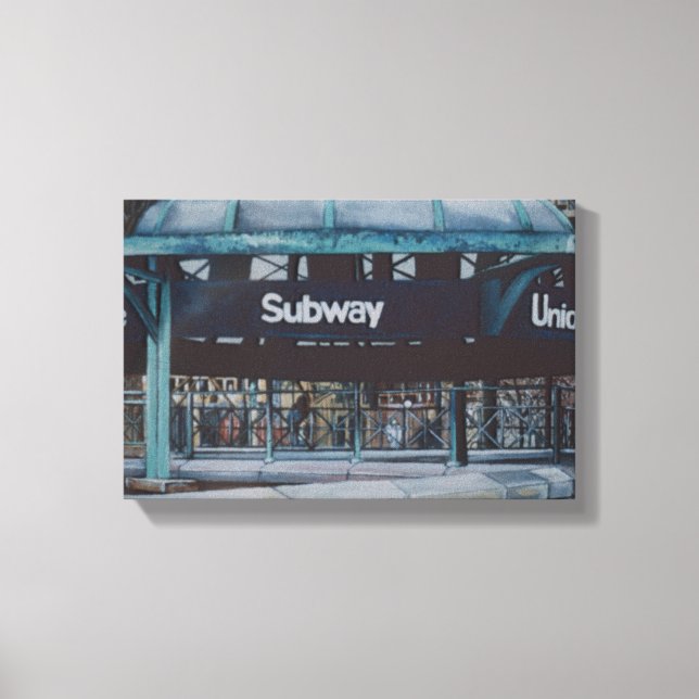 Unterirdische Blues Leinwanddruck (Vorderseite)