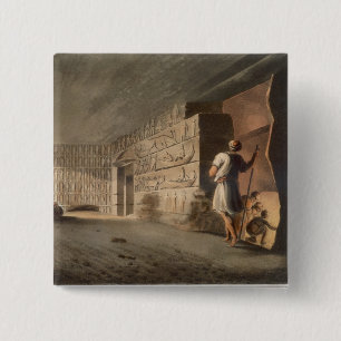 Unterirdische Kammer nahe den Pyramiden bei Geeza, Button