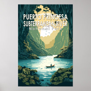Unterirdischer Fluss-Nationalpark Puerto Princesa Poster