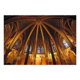 Unterkapelle La Sainte-Chapelle, Paris, Fotodruck