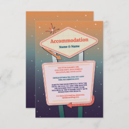 Unterkunft Casino Wedding Las Vegas Begleitkarte