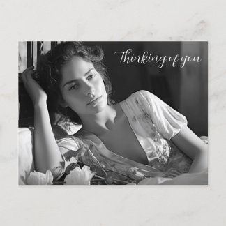 Unterkunft im B&W Foto Postkarte