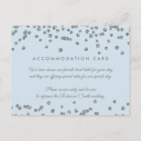 Unterkunft Silver Glitzer Confetti Ice Blue